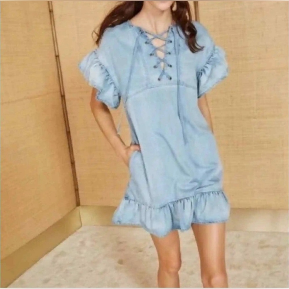 Ulla Johnson Marianne denim dress Sz 8